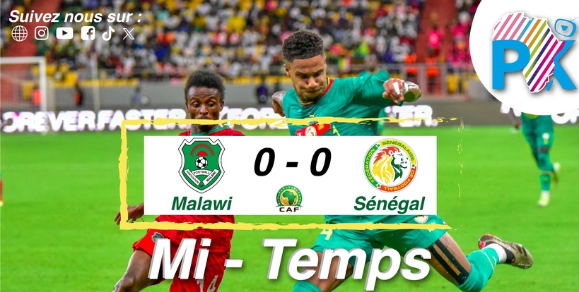 Elim CAN 2025 – Malawi – Sénégal : les deux équipes sont dos à dos (0-0) à la pause Elim CAN 2025 – Malawi – Sénégal : les deux équipes sont dos à dos (0-0) à la pause