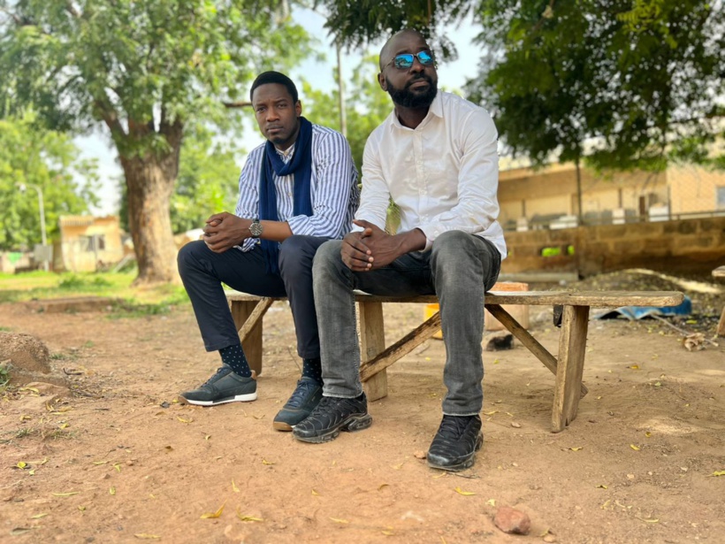 Bakel : Pape Djibril Fall et Thierno Bocoum devant la gendarmerie pour assister Bougane Bakel : Pape Djibril Fall et Thierno Bocoum devant la gendarmerie pour assister Bougane