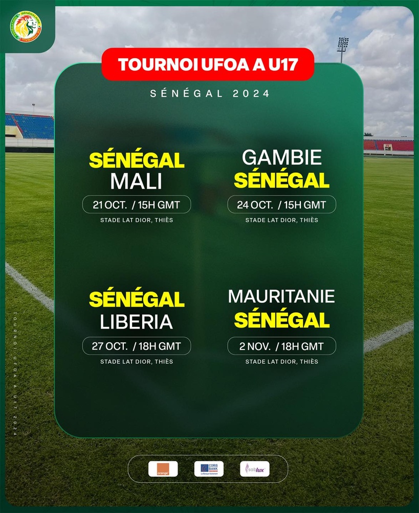 Tournoi UFOA-A U17 : réaménagement du calendrier des "Lionceaux" après la disqualification de trois équipes Tournoi UFOA-A U17 : réaménagement du calendrier des "Lionceaux" après la disqualification de trois équipes