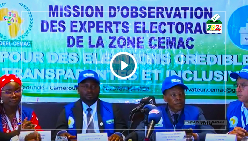 Législatives 2024 : les missions d’observation électorale de la CEMAC saluent le « bon déroulement » du scrutin Législatives 2024 : les missions d’observation électorale de la CEMAC saluent le « bon déroulement » du scrutin