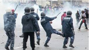 Une violente manifestation au Togo