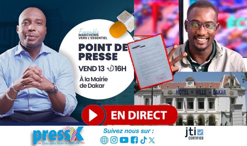 Mairie de Dakar : les FDS interrompent la conférence de presse de Barthélémy Dias Mairie de Dakar : les FDS interrompent la conférence de presse de Barthélémy Dias