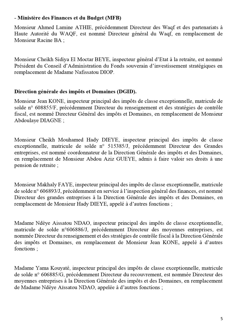 Communiqué du Conseil des ministres du mercredi 08 janvier 2025 Communiqué du Conseil des ministres du mercredi 08 janvier 2025