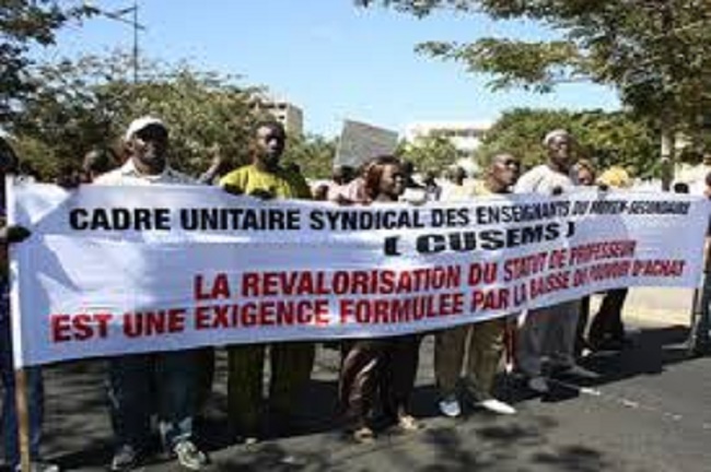 "La relative stabilité du système risque de voler en éclats", CUSEMS