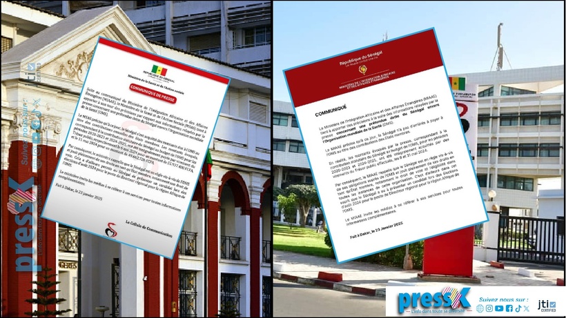 Polémique sur la cotisation du Sénégal à l'OMS : disparité entre ministères et légitimité des communiqués Polémique sur la cotisation du Sénégal à l'OMS : disparité entre ministères et légitimité des communiqués
