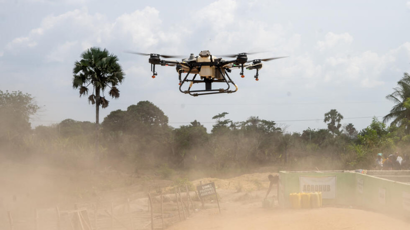 ​En Côte d'Ivoire, les drones révolutionnent l'agriculture