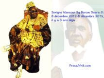 Serigne Mansour Sy Borom Daara Ji: 8 décembre 2012-8 décembre 2015, il y a 3 ans déjà Serigne Mansour Sy Borom Daara Ji: 8 décembre 2012-8 décembre 2015, il y a 3 ans déjà