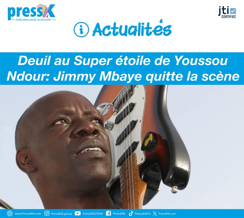 La levée de corps de Jimmy Mbaye prévue cet après-midi à l'hôpital Principal La levée de corps de Jimmy Mbaye prévue cet après-midi à l'hôpital Principal