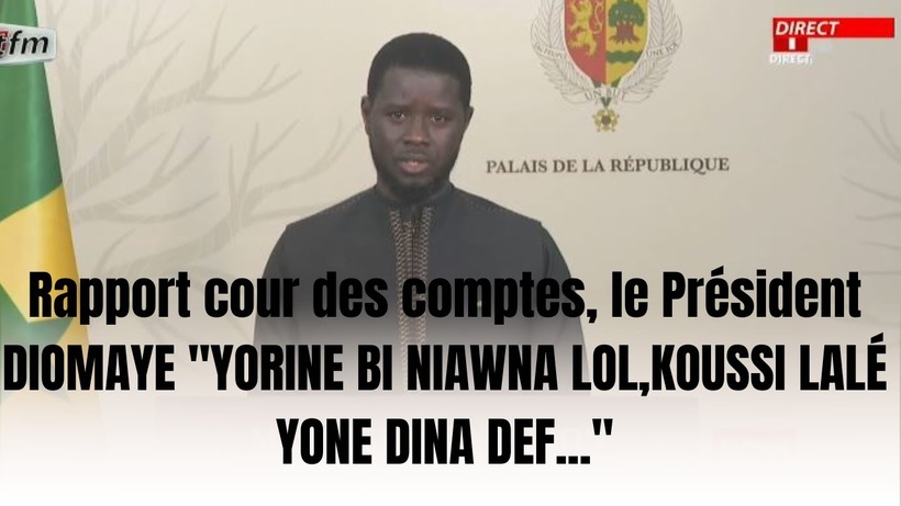 Le Président Diomaye Faye sur le rapport de la Cour des Comptes : "c'est un devoir de responsabilité" Le Président Diomaye Faye sur le rapport de la Cour des Comptes : "c'est un devoir de responsabilité"