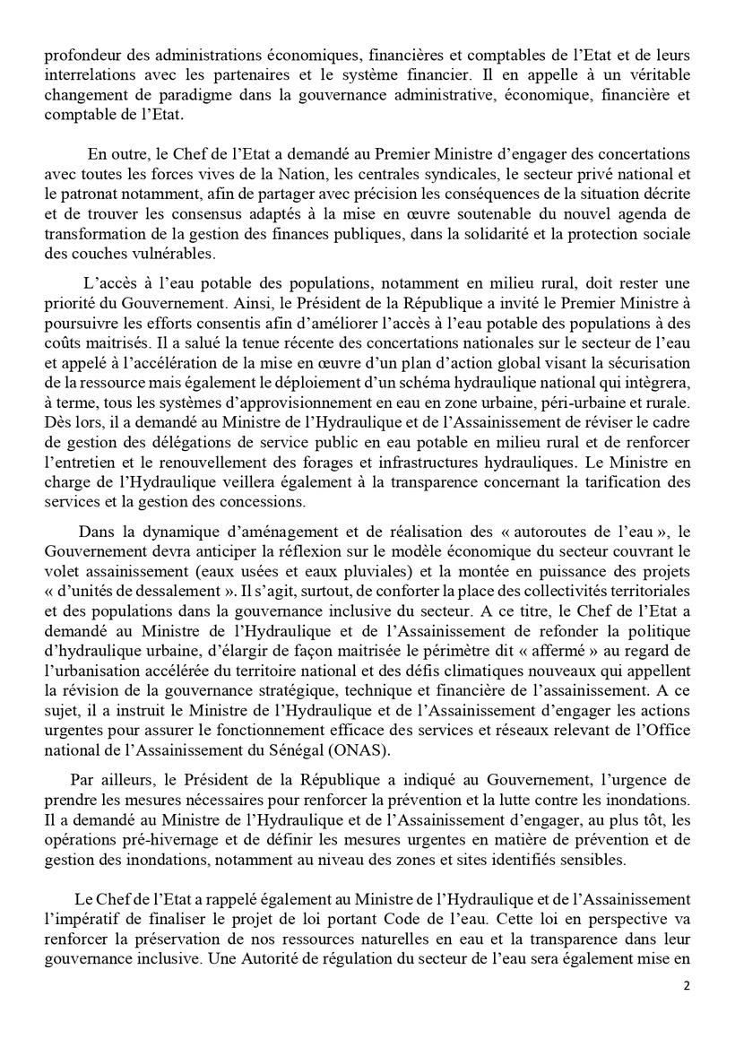 Communiqué du Conseil des ministres du mercredi 19 février 2025 Communiqué du Conseil des ministres du mercredi 19 février 2025