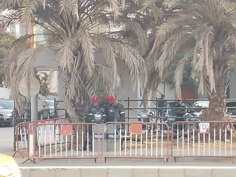 Farba Ngom face au juge du PJF : un important dispositif sécuritaire déployé sur les lieux Farba Ngom face au juge du PJF : un important dispositif sécuritaire déployé sur les lieux