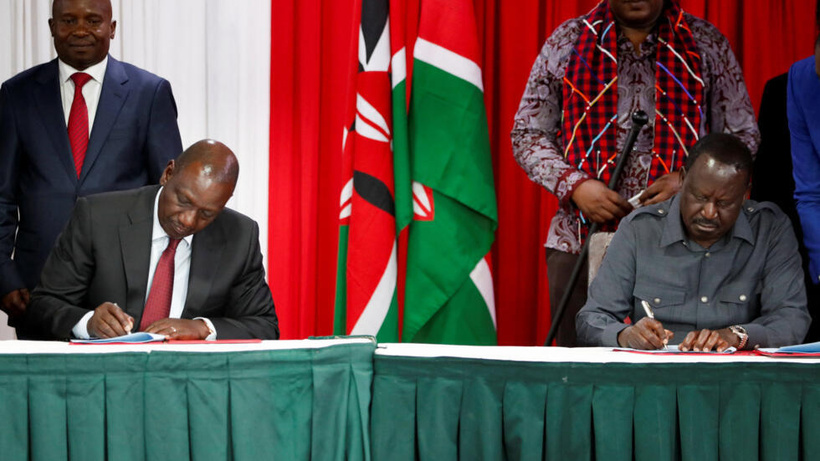 Kenya: accord entre le président Ruto et l'opposant Raila Odinga pour «coopérer» sur des réformes