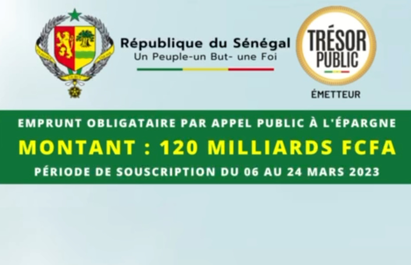 Emprunt obligataire par appel public : le montant largement dépassé en 15 jours seulement (Trésor public) Emprunt obligataire par appel public : le montant largement dépassé en 15 jours seulement (Trésor public)