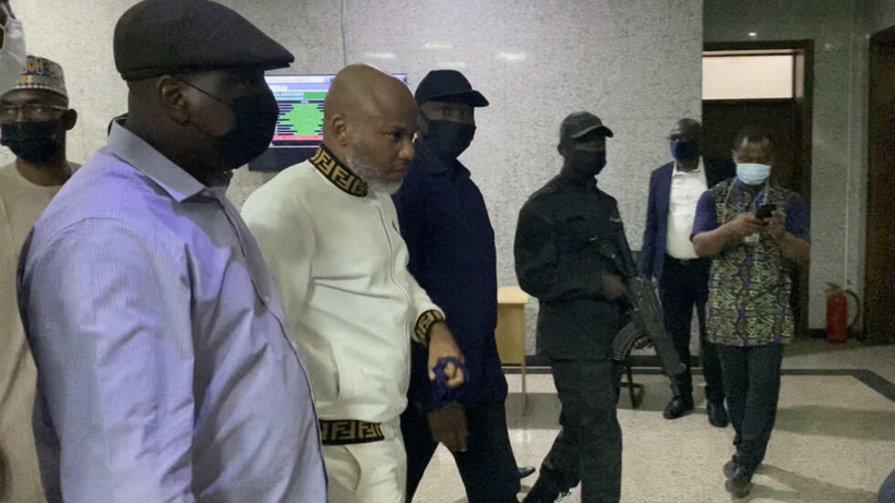 Nigeria: début du procès du leader séparatiste biafrais Nnamdi Kanu, accusé de «terrorisme» et «trahison» Nigeria: début du procès du leader séparatiste biafrais Nnamdi Kanu, accusé de «terrorisme» et «trahison»