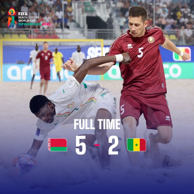 Coupe du Monde de Beach Soccer : Le Sénégal chute en demi-finale contre la Biélorussie Coupe du Monde de Beach Soccer : Le Sénégal chute en demi-finale contre la Biélorussie