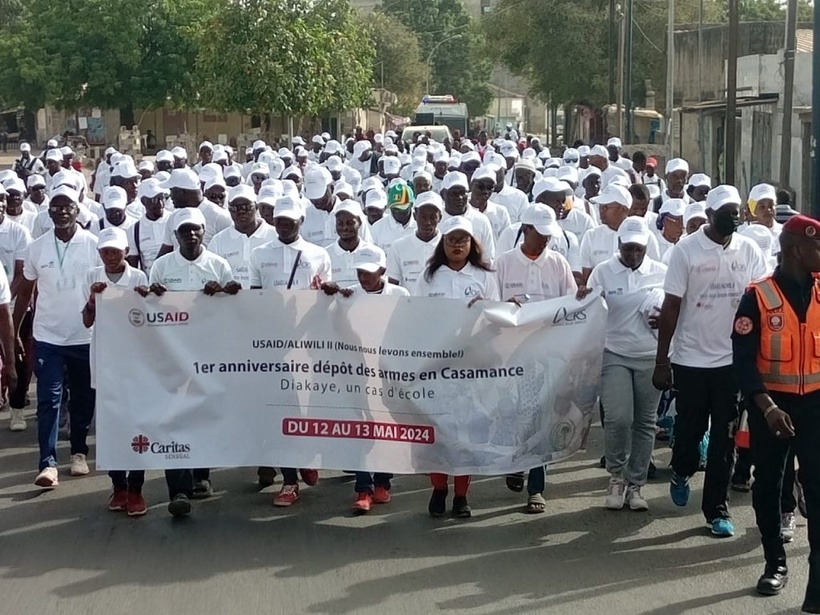 Ziguinchor : une marche organisée pour le deuxième anniversaire du dépôt des armes du front Nord du MFDC Ziguinchor : une marche organisée pour le deuxième anniversaire du dépôt des armes du front Nord du MFDC