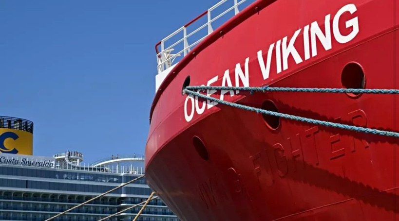 Plus de 270 migrants secourus au large de la Tunisie par le navire «Ocean Viking» Plus de 270 migrants secourus au large de la Tunisie par le navire «Ocean Viking»