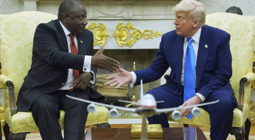Échanges musclés, mais pas de débordements à la Maison Blanche entre Donald Trump et Cyril Ramaphosa Échanges musclés, mais pas de débordements à la Maison Blanche entre Donald Trump et Cyril Ramaphosa