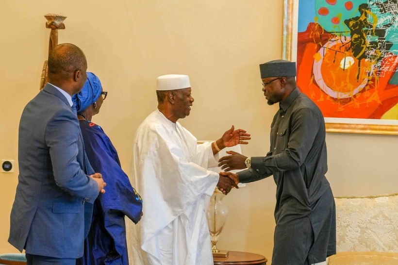 En images – Côte d’Ivoire : le Premier ministre sénégalais Ousmane Sonko reçu en audience par le Président Alassane Ouattara En images – Côte d’Ivoire : le Premier ministre sénégalais Ousmane Sonko reçu en audience par le Président Alassane Ouattara