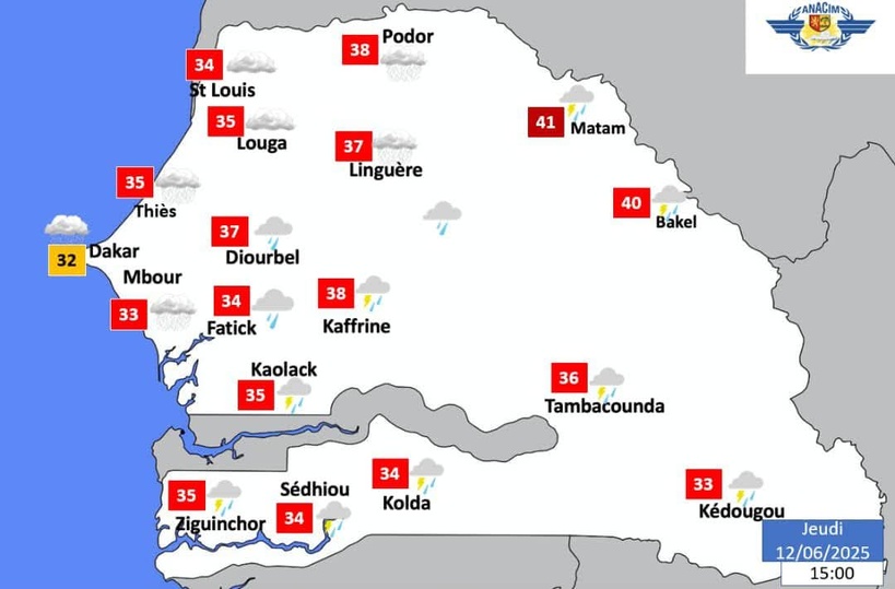Alerte météo ! Orages attendus au sud, la chaleur persiste à l’intérieur du pays Alerte météo ! Orages attendus au sud, la chaleur persiste à l’intérieur du pays