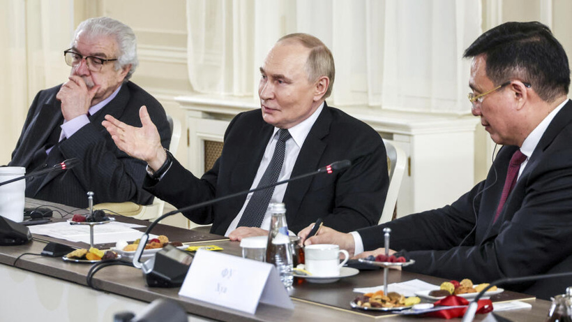 Selon Vladimir Poutine, le réarmement des membres de l'Otan n'est pas une «menace» pour la Russie Selon Vladimir Poutine, le réarmement des membres de l'Otan n'est pas une «menace» pour la Russie