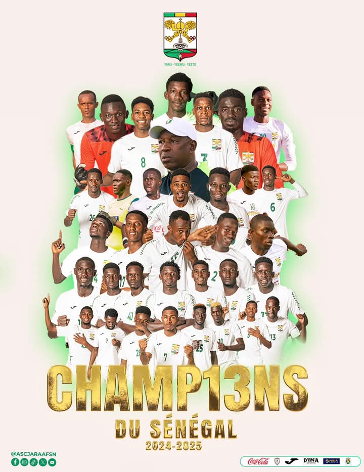 Ligue 1 : Le Jaraaf sacré champion du Sénégal pour la 13e fois