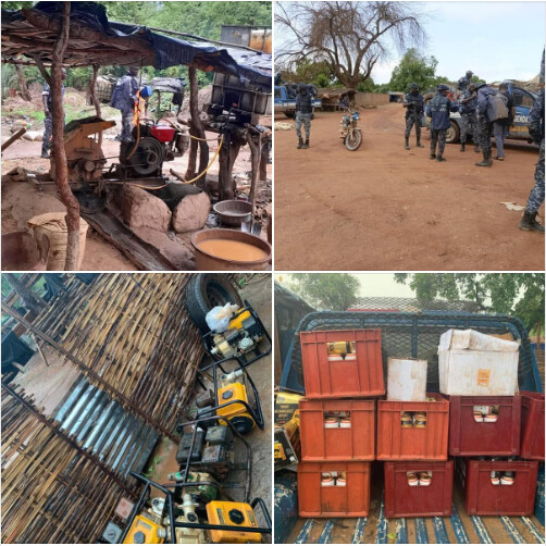 Saraya : la gendarmerie démantèle un site d’orpaillage clandestin et des bars illégaux 