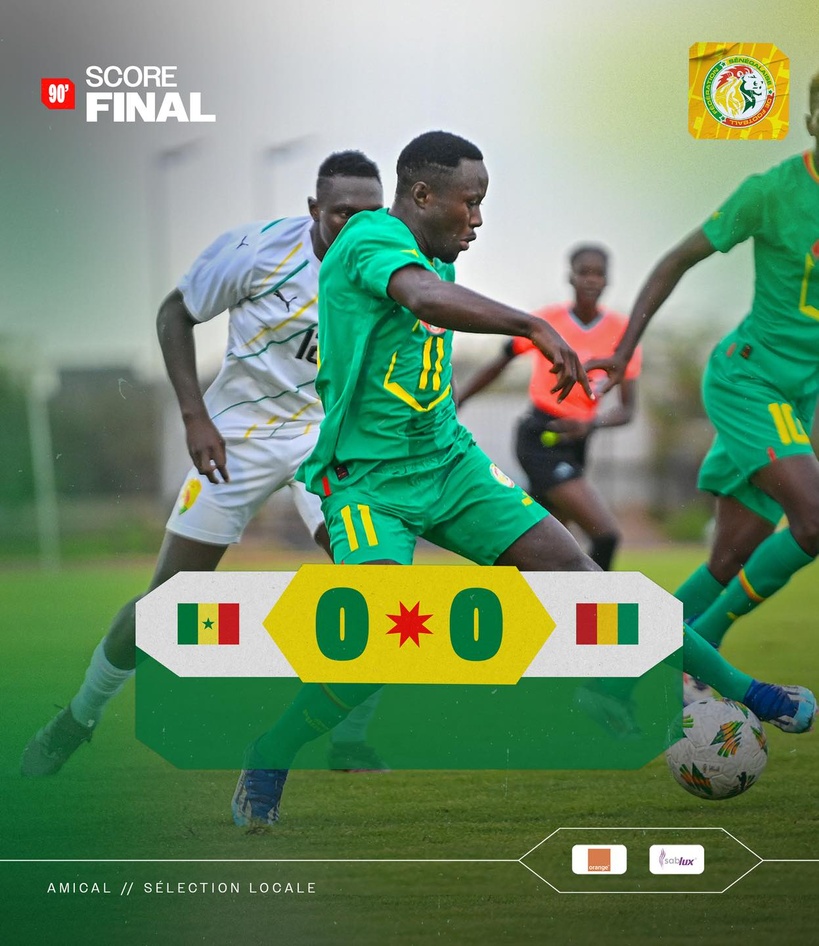 Préparation CHAN 2025 : le Sénégal et la Guinée se neutralisent Préparation CHAN 2025 : le Sénégal et la Guinée se neutralisent
