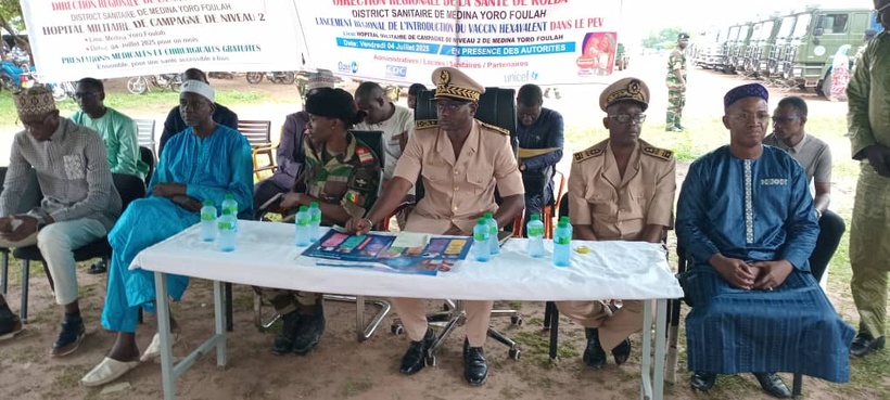 Médina Yoro Foulah : double avancée sanitaire avec l'ouverture d'un hôpital militaire et le lancement du vaccin hexavalent Médina Yoro Foulah : double avancée sanitaire avec l'ouverture d'un hôpital militaire et le lancement du vaccin hexavalent