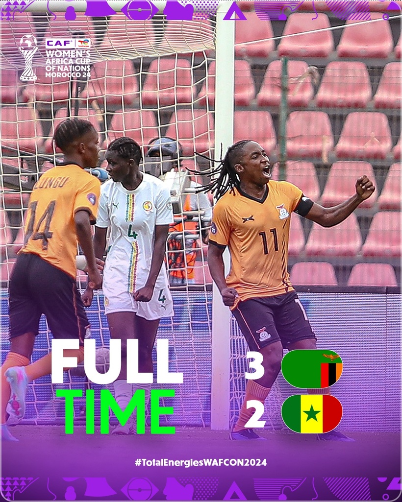 CAN Féminine 2025 : Le Sénégal chute face à la Zambie et jouera sa qualification contre le Maroc CAN Féminine 2025 : Le Sénégal chute face à la Zambie et jouera sa qualification contre le Maroc