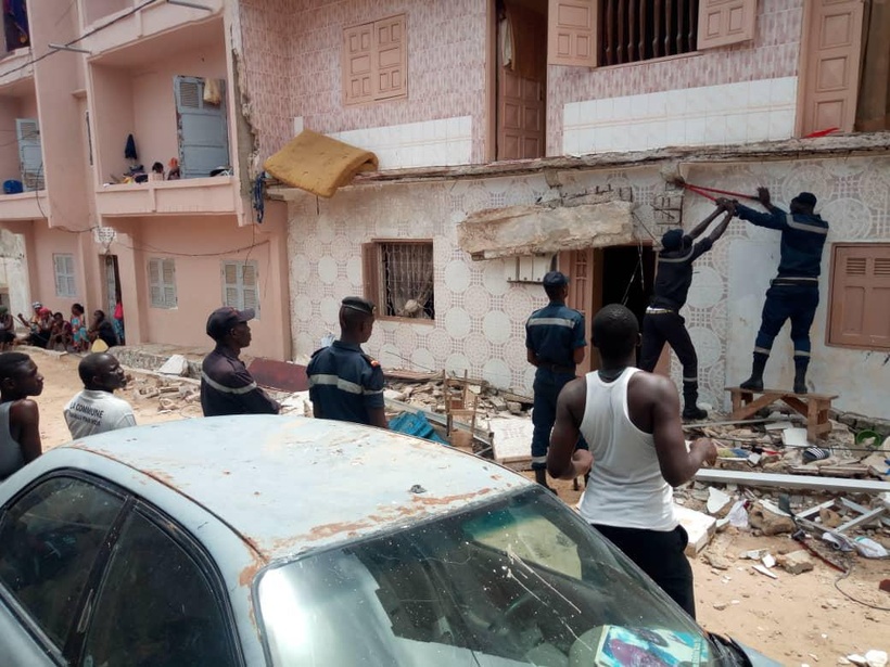 Effondrement d’un balcon à Guédiawaye : un mort enregistré Effondrement d’un balcon à Guédiawaye : un mort enregistré