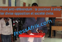 Front anti-référendum : la position à adopter divise opposition et société civile.