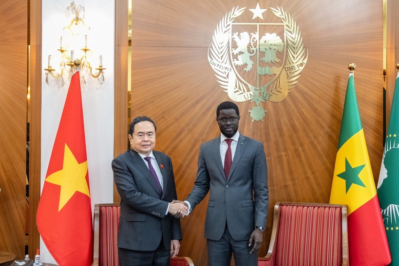Palais de la République : Bassirou Diomaye Faye a reçu en audience le président de l’Assemblée nationale du Vietnam Palais de la République : Bassirou Diomaye Faye a reçu en audience le président de l’Assemblée nationale du Vietnam