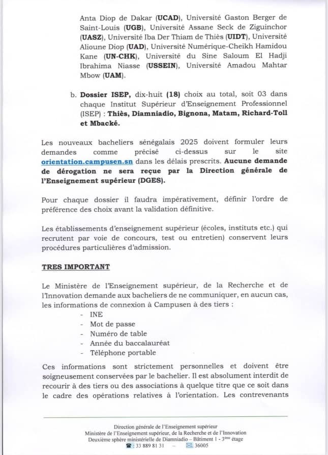 Orientation des nouveaux bacheliers : la plateforme Campusen ouverte à partir du 28 juillet 2025