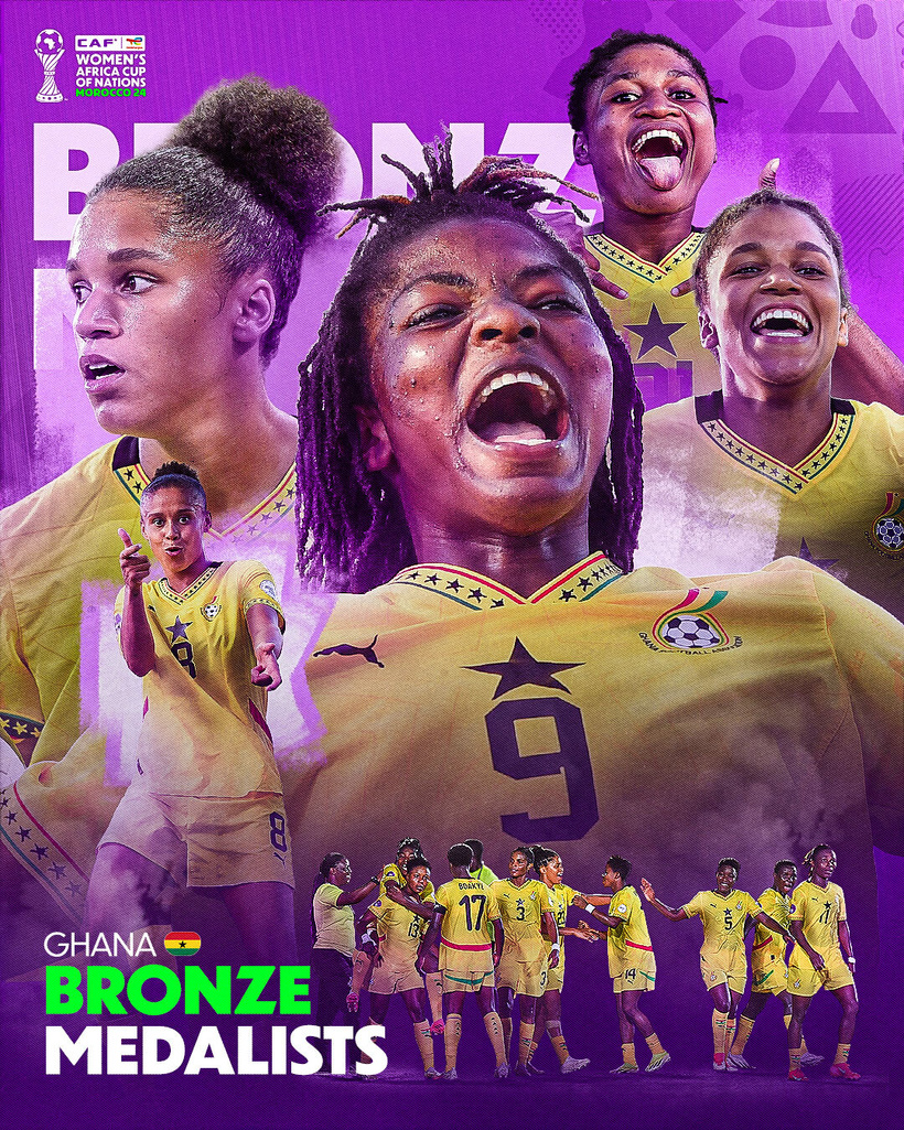 CAN Féminine 2025 : Le Ghana bat l’Afrique du Sud et décroche la médaille de bronze CAN Féminine 2025 : Le Ghana bat l’Afrique du Sud et décroche la médaille de bronze