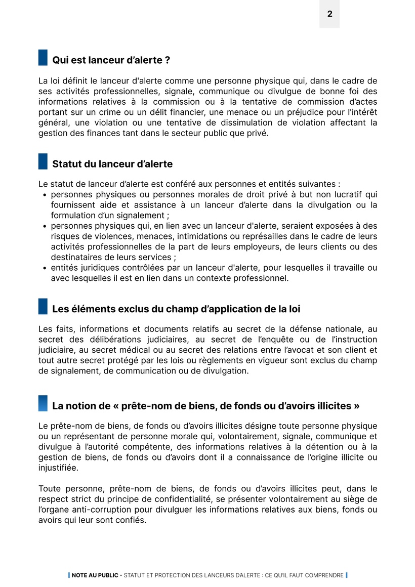 Lanceurs d'alerte : tout ce qu'il faut savoir sur la nouvelle loi