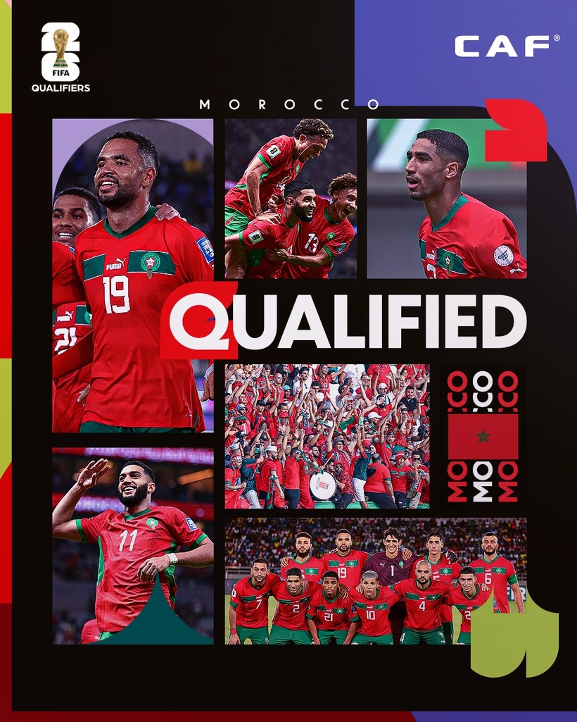 Foot : le Maroc première nation africaine à se qualifier pour la Coupe du monde 2026 Foot : le Maroc première nation africaine à se qualifier pour la Coupe du monde 2026