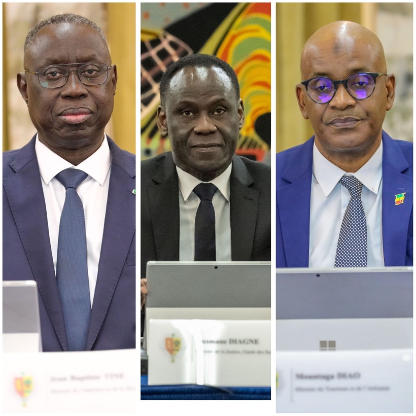 Nouveau gouvernement : Ousmane Diagne, Jean Baptiste Tine et Mountaga Diao remerciés Nouveau gouvernement : Ousmane Diagne, Jean Baptiste Tine et Mountaga Diao remerciés