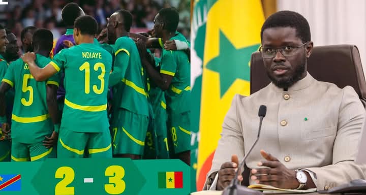 Eliminatoires Mondial 2026 : le Président Diomaye Faye félicite les "Lions" après leur victoire et appelle à rester concentrés