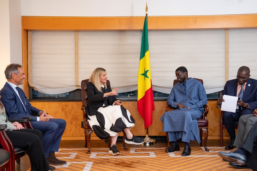 JOJ de Dakar 2026 : le Président Diomaye a reçu en audience la présidente du CIO à New York JOJ de Dakar 2026 : le Président Diomaye a reçu en audience la présidente du CIO à New York