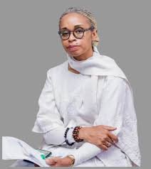 La candidate à la présidentielle camerounaise 2025, Hermine Patricia Tomaïno Njoya. AFP - DANIEL BELOUMOU OLOMO