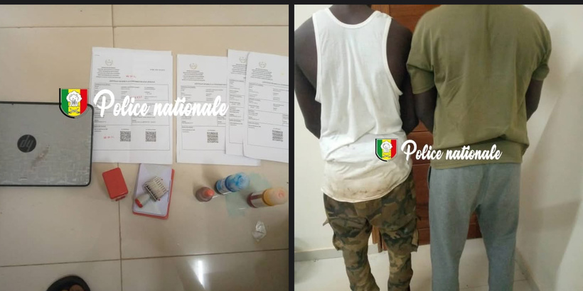 Mbour : Deux (2) individus arrêtés pour « faux et usage de document administratif » Mbour : Deux (2) individus arrêtés pour « faux et usage de document administratif »