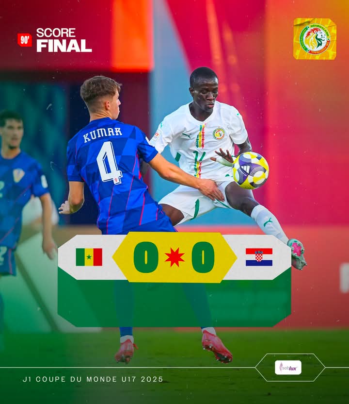 Coupe du monde U17 : Le Sénégal démarre par un nul face à la Croatie