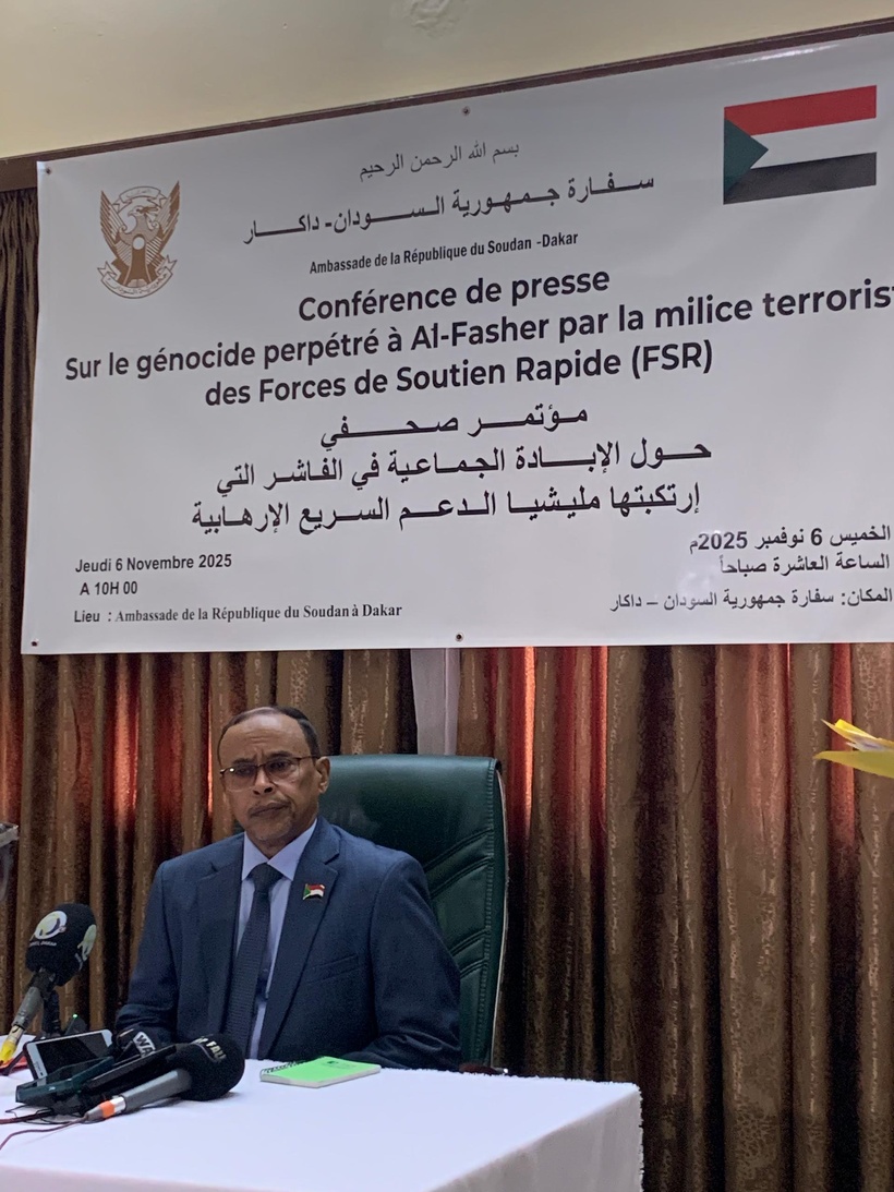 Génocide au Soudan : L’ambassadeur du Soudan à Dakar accuse les Emirates Arabes Unis de financer les milices du FSR