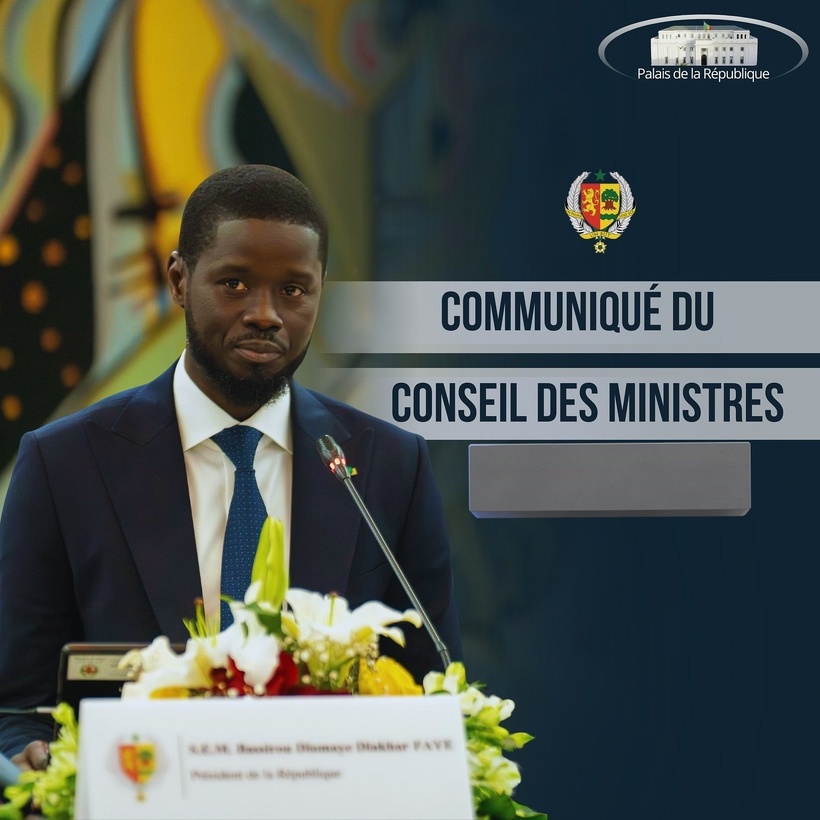 Communiqué du conseil des ministres du mercredi 12 novembre 