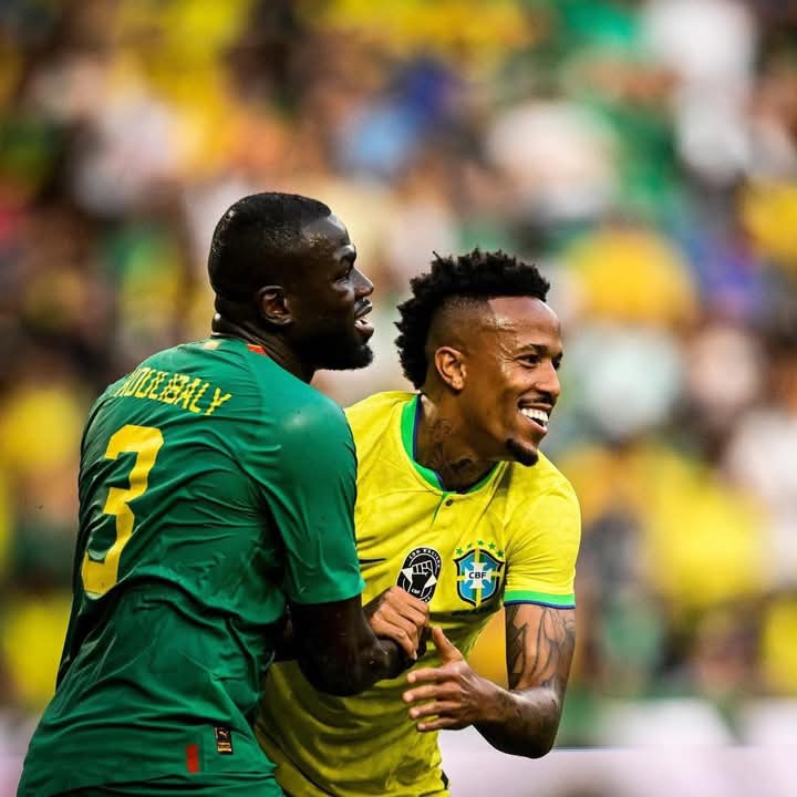 Mi-temps à l’Emirates : le Sénégal débordé, le Brésil mène 2–0