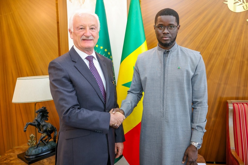 Palais : le Président Bassirou Diomaye Faye a reçu le PDG d’Endeavour Mining Palais : le Président Bassirou Diomaye Faye a reçu le PDG d’Endeavour Mining