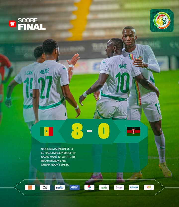 Amical : le Sénégal déroule et écrase le Kenya sur un large 8–0