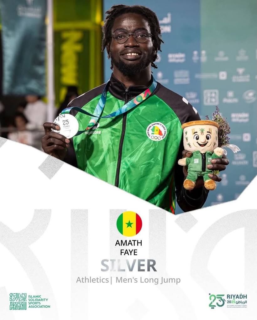 Jeux islamique 2025 : Amath Faye décroche l’argent en saut en longueur para-athlétique