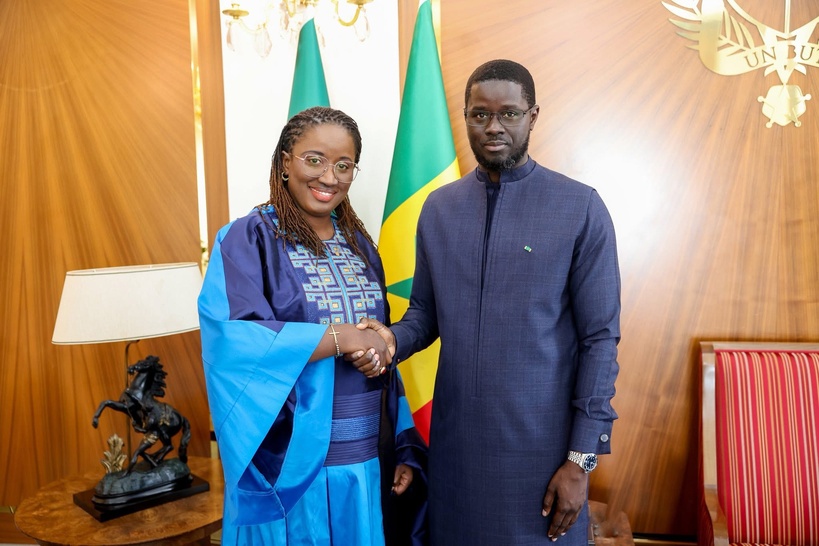 New Deal Technologique : Le Président Bassirou Diomaye Faye reçoit la Directrice générale de wave New Deal Technologique : Le Président Bassirou Diomaye Faye reçoit la Directrice générale de wave